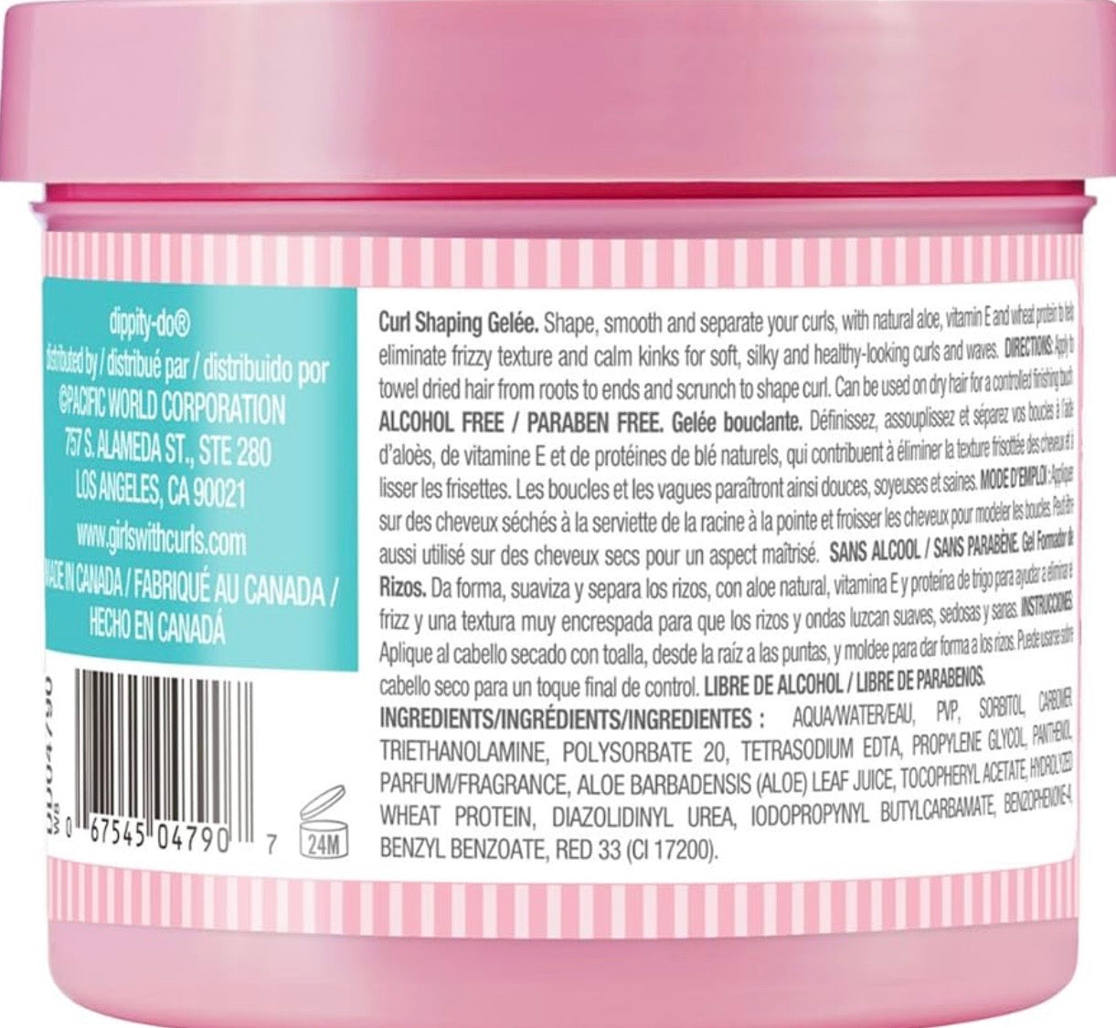 Dippity-Do Girls With Curls De-Frizz Gelée – Gel Definidor Anti Frizz para Rizos