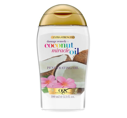 OGX Coconut Miracle Oil Penetrating Oil – Aceite Reparador de Coco para Cabello Seco y Dañado