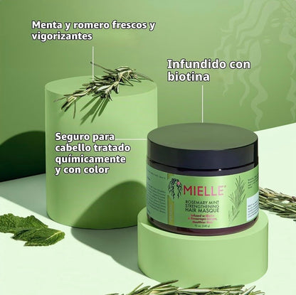 Mascarilla Capilar Mielle Romero y Menta – Hidratación y Fortalecimiento