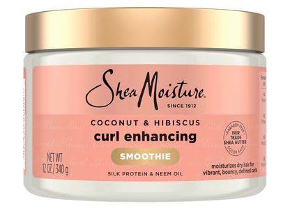 Shea Moisture Coconut & Hibiscus Curl Enhancing Smoothie – Crema Definidora e Hidratante para Rizos
