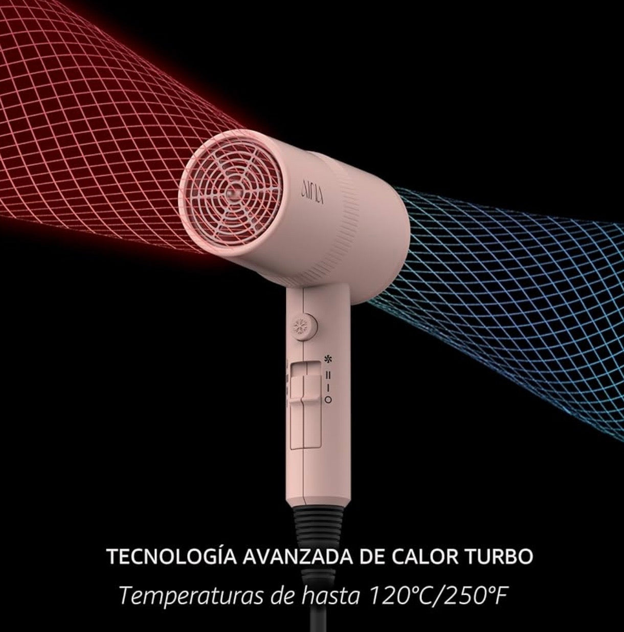 Pinknest™ AirGlow Secador Iónico con Difusor