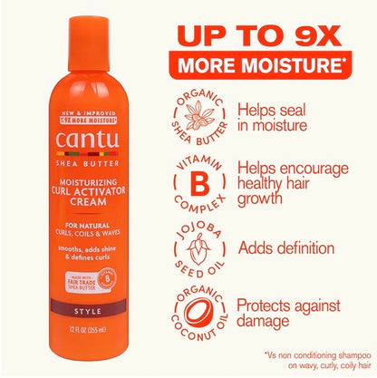 Activador de Rizos Cantu Shea Butter Curl Activator Cream – 12 oz