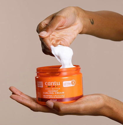 Cantu Shea Butter Coconut Curling Cream – Crema Definidora para Rizos Naturales