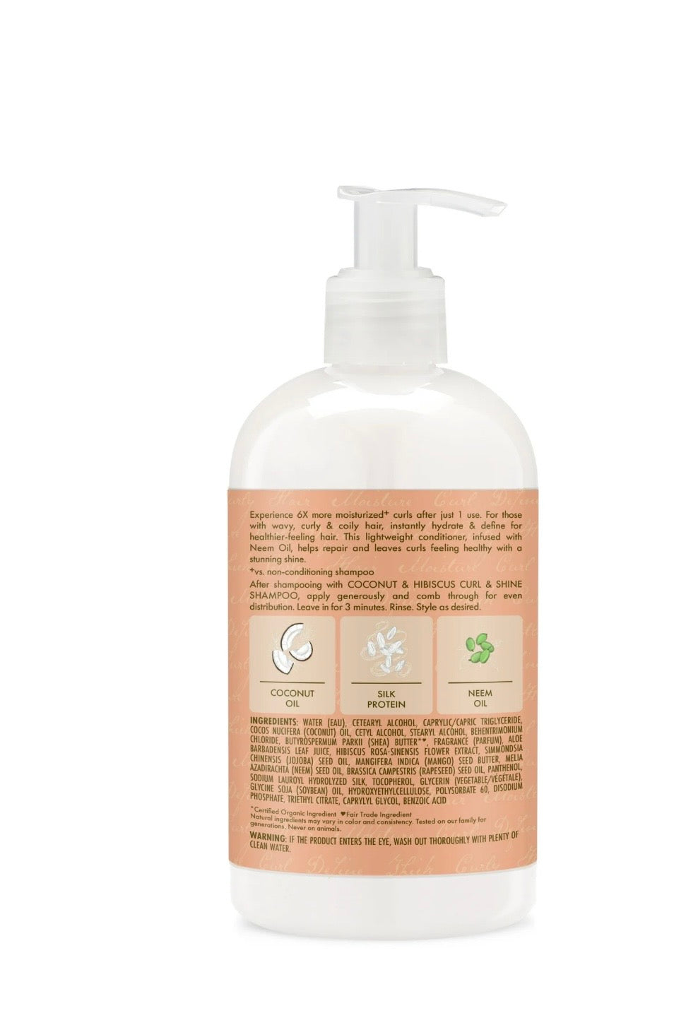 Shea Moisture Coconut & Hibiscus Curl & Shine Duo – Shampoo + Acondicionador para Rizos Definidos e Hidratados