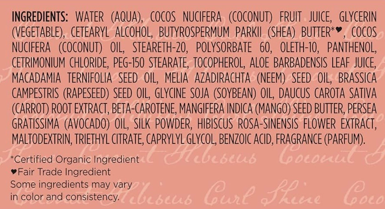 Shea Moisture Coconut & Hibiscus Curl Enhancing Smoothie – Crema Definidora e Hidratante para Rizos
