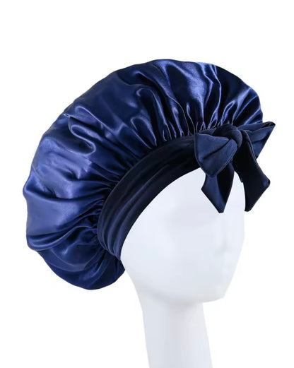 Gorro de Satín Premium PinkCurly™ con Lazo Elegante